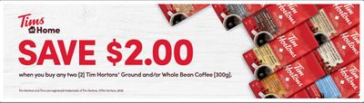 Walmart Canada Coupons: Save $2 When You Buy 2 Tim Hortons Ground Or Whole Bean Coffee