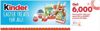 Shoppers Drug Mart Canada: Get 6,000 PC Optimum Points When You Spend $20 On Kinder