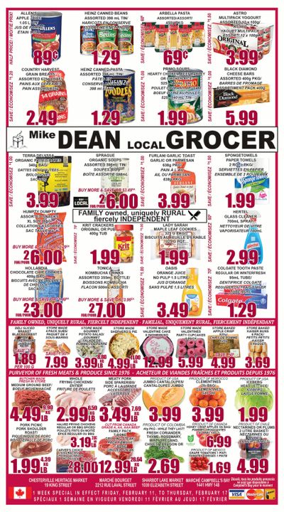 Mike Dean Local Grocer Flyer February 11 to 17