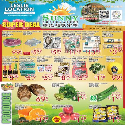Sunny Supermarket (Leslie) Flyer February 11 to 17