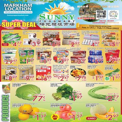 Sunny Foodmart (Markham) Flyer February 11 to 17