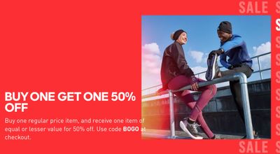 Adidas Canada Sale: Today, Buy One, Get One 50% Off, with Coupon Code