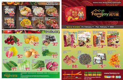 Famijoy Supermarket Flyer February 11 to 17