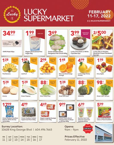 Lucky Supermarket (Surrey) Flyer February 11 to 17