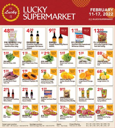Lucky Supermarket (Calgary) Flyer February 11 to 17