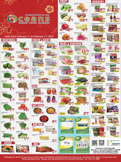 Oceans Fresh Food Market (Mississauga) Flyer February 11 to 17