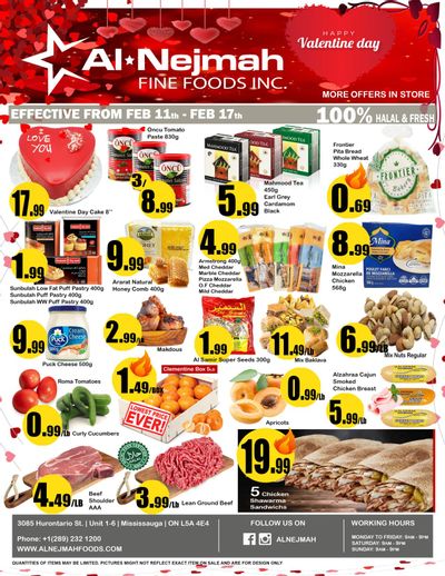 Alnejmah Fine Foods Inc. Flyer February 11 to 17