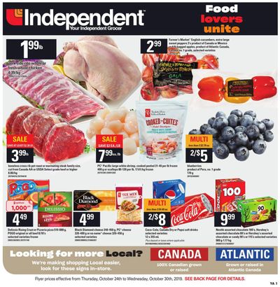 Independent Grocer (Atlantic) Flyer October 24 to 30
