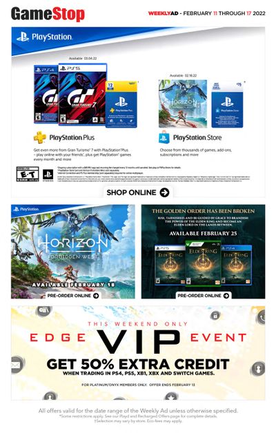 GameStop Flyer February 11 to 17