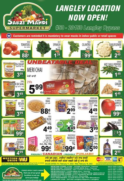 Sabzi Mandi Supermarket Flyer February 11 to 16