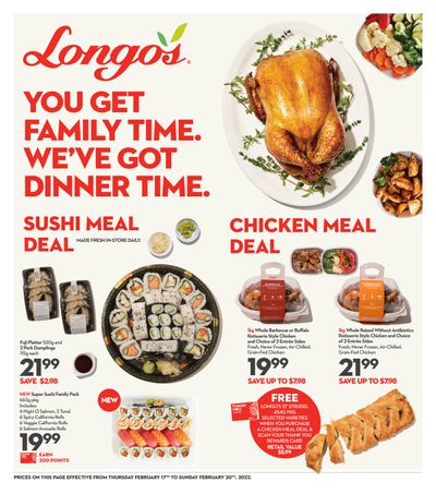 Longo's Family Day Weekend Flyer February 17 to 20