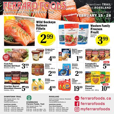 Ferraro Foods Flyer February 15 to 28
