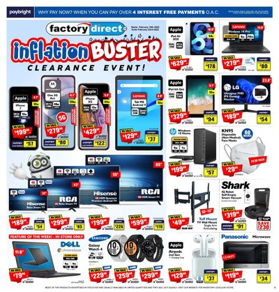 Factory Direct Flyer February 16 to 22