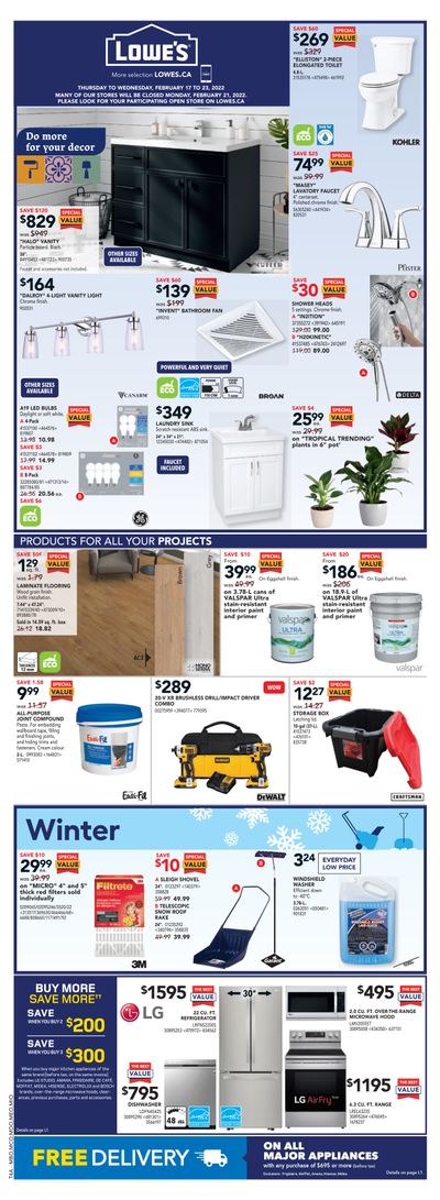 Lowe's Flyer February 17 to 23