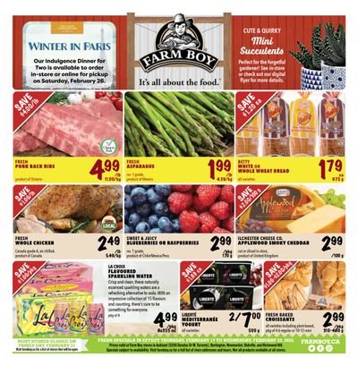 Farm Boy (Aukland, Burlington, Newmarket, Oakville, and Richmond Hill) Flyer February 17 to 23