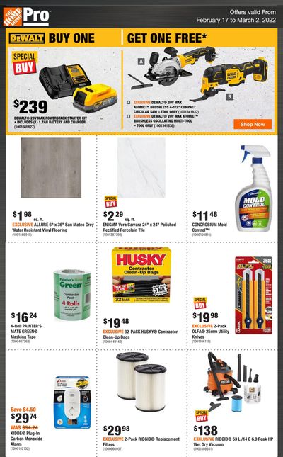 Home Depot Pro Flyer February 17 to March 2