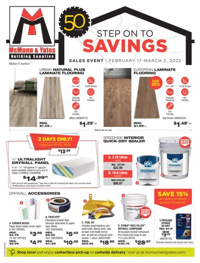 McMunn & Yates Building Supplies Flyer February 17 to March 2