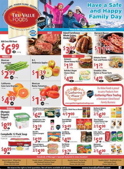Tru Value Foods Flyer February 16 to 22