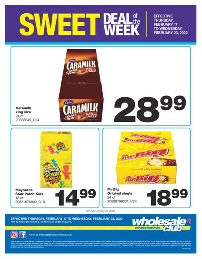 Wholesale Club Sweet Deal of the Week Flyer February 17 to 23