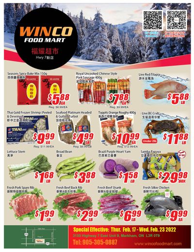 WinCo Food Mart (HWY 7) Flyer February 17 to 23