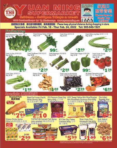 Yuan Ming Supermarket Flyer February 18 to 24