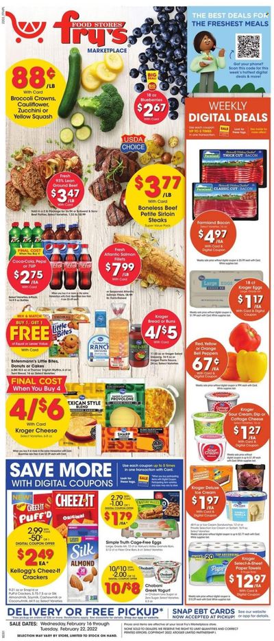 Fry’s (AZ) Weekly Ad Flyer February 17 to February 24