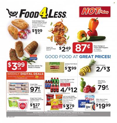 Food 4 Less (IN) Weekly Ad Flyer February 17 to February 24