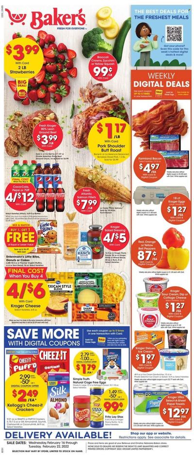 Baker's (NE) Weekly Ad Flyer February 17 to February 24