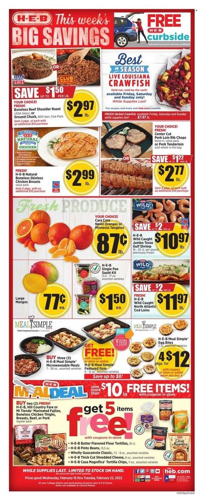 H-E-B (TX) Weekly Ad Flyer February 17 to February 24