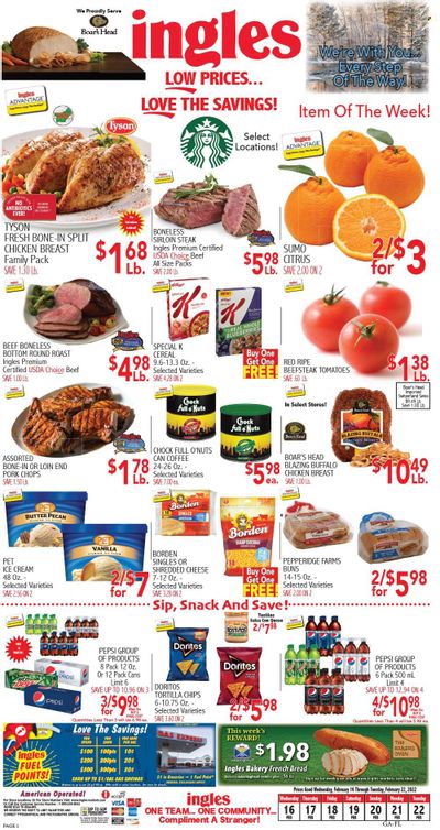 Ingles (GA, NC, SC, TN) Weekly Ad Flyer February 17 to February 24 Ingles (GA, NC, SC, TN) Weekly Ad Flyer February 17 to February 24