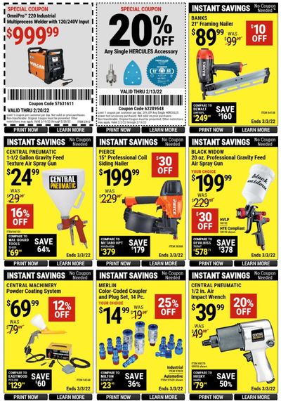 Harbor Freight Weekly Ad Flyer February 17 to February 24