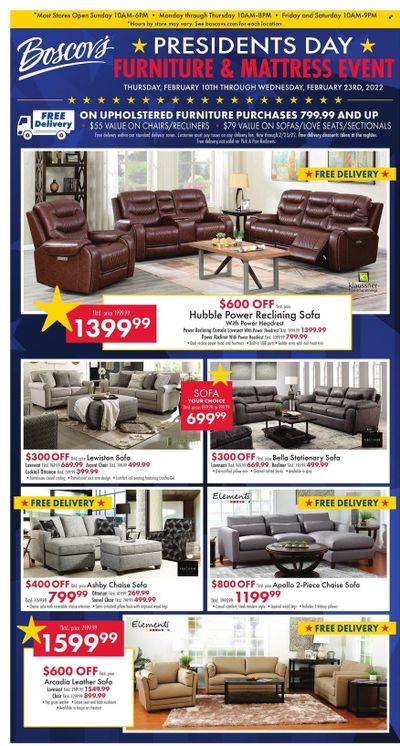 Boscov's (CT, DE, MD, NJ, NY, PA) Weekly Ad Flyer February 17 to February 24