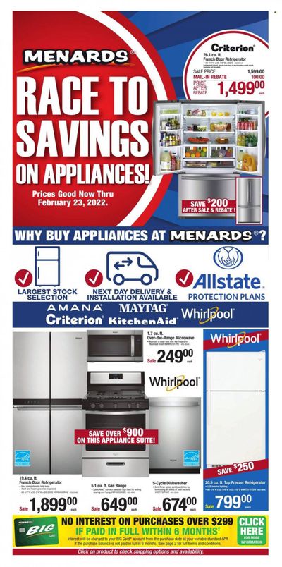 Menards Weekly Ad Flyer February 17 to February 24