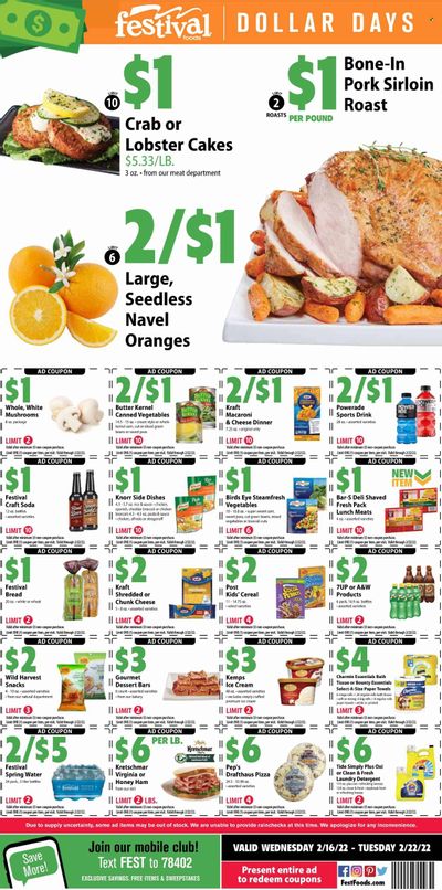 Festival Foods (WI) Weekly Ad Flyer February 17 to February 24