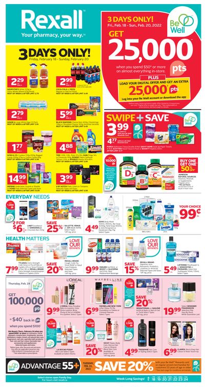 Rexall (West) Flyer February 18 to 24