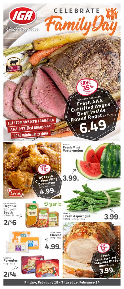 IGA Stores of BC Flyer February 18 to 24