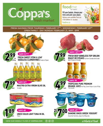 Coppa's Fresh Market Flyer February 17 to 23