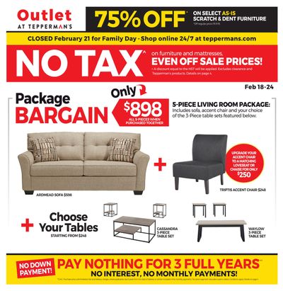 Outlet at Tepperman's Flyer February 18 to 24
