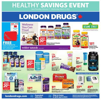 London Drugs Healthy Savings Event Flyer February 17 to March 9