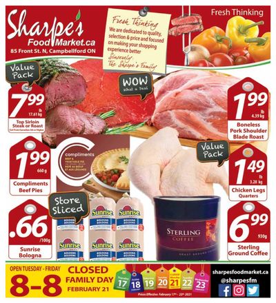 Sharpe's Food Market Flyer February 17 to 23