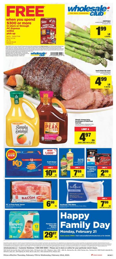 Real Canadian Wholesale Club Flyer February 17 to 23