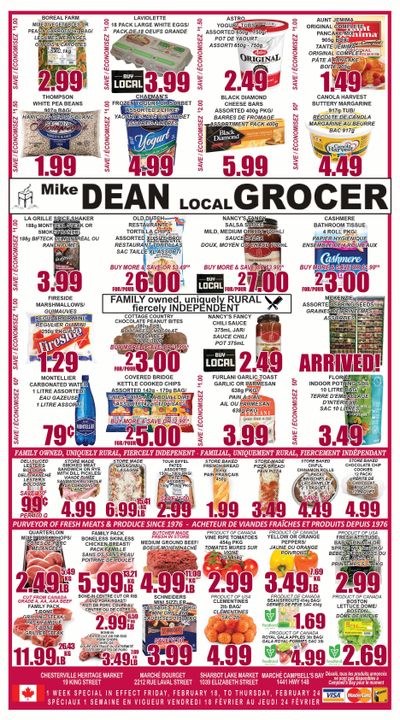 Mike Dean Local Grocer Flyer February 18 to 24