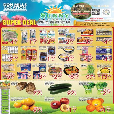 Sunny Foodmart (Don Mills) Flyer February 18 to 24