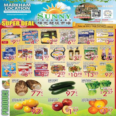 Sunny Foodmart (Markham) Flyer February 18 to 24