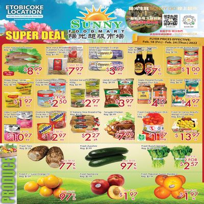 Sunny Foodmart (Etobicoke) Flyer February 18 to 24