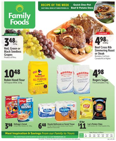 Family Foods Flyer February 18 to 24
