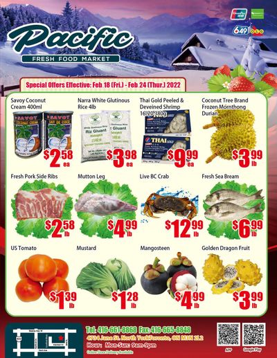 Pacific Fresh Food Market (North York) Flyer February 18 to 24
