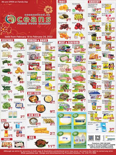 Oceans Fresh Food Market (Mississauga) Flyer February 18 to 24
