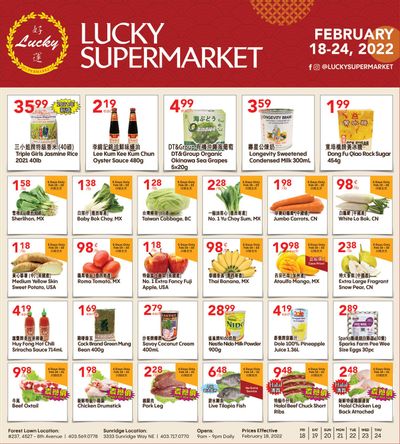 Lucky Supermarket (Calgary) Flyer February 18 to 24