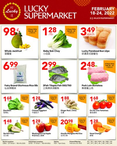 Lucky Supermarket (Edmonton) Flyer February 18 to 24